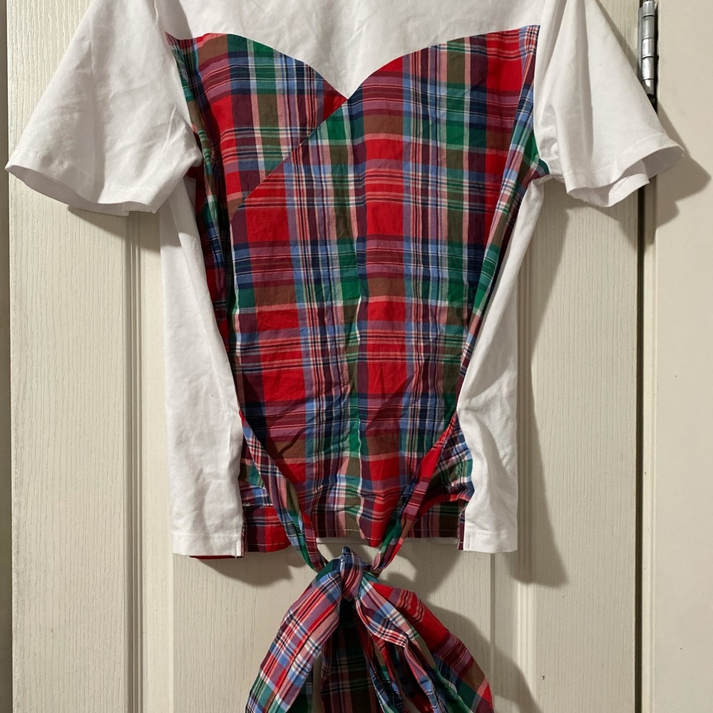 Cute plaid top!❤️